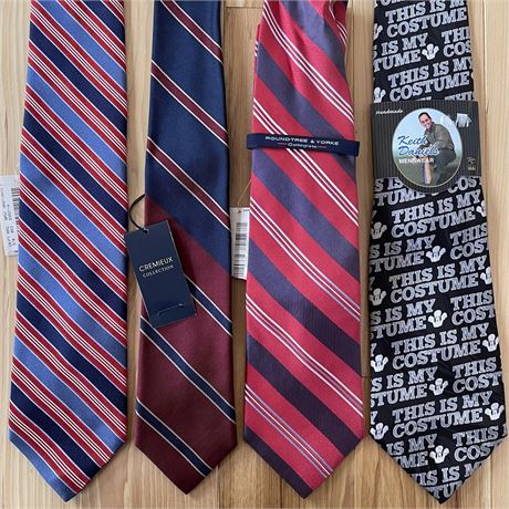 New w/ Tags Mens Ties with Cremieux and More