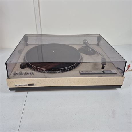 Vtg Kenwood KD‑500 “The Rock” Direct‑Drive Turntable Composite Stone Base