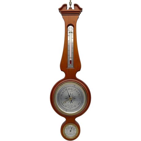 Vtg Airguide Banjo Wall Weather Station