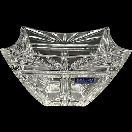 Waterford Marquis Cut Crystal Odyssey Square Bowl w/ Original Box