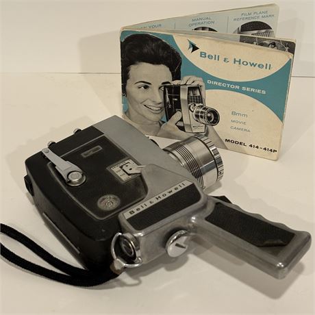 1960's Bell & Howell 8 mm Director Series Zoomatic Movie Camera - Model 414-414P