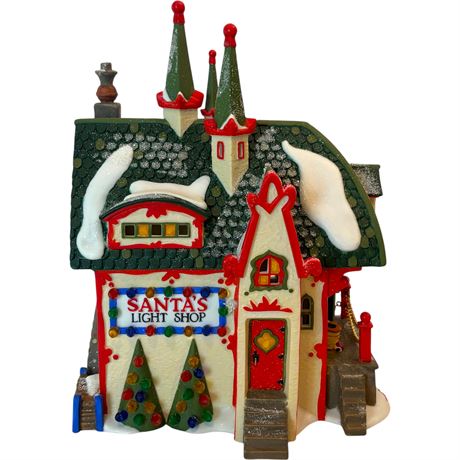 1997 Heritage Village Collections North Pole Series w/ Original Shipping Box