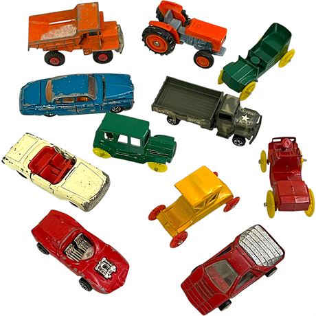 Vtg Diecast Cars by Lesney, Zylmex & Others