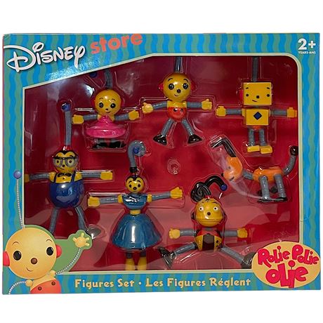 NIB Disney Store Rolie Polie Olie Figurine Set