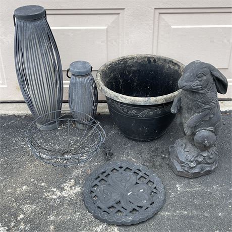 Black Toned Outdoor Decorations