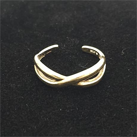 10K Yellow Gold Toe Ring