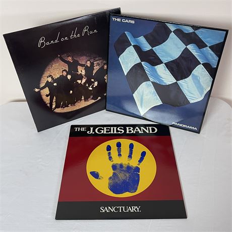 Vinyl Records with Paul McCartney, J. Geils Band and The Cars