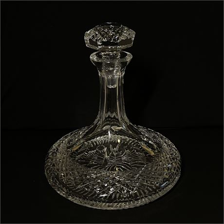 Galway Irish Hand Cut Crystal Decanter w/ Stopper