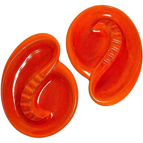 Two MCM Royal Haeger Ceramic Ashtrays