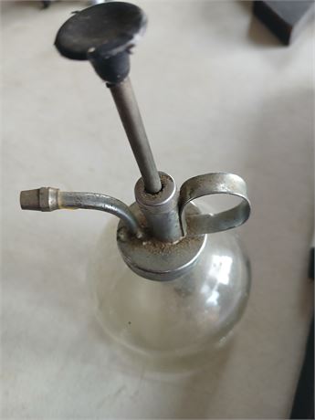 Pump bottle antique