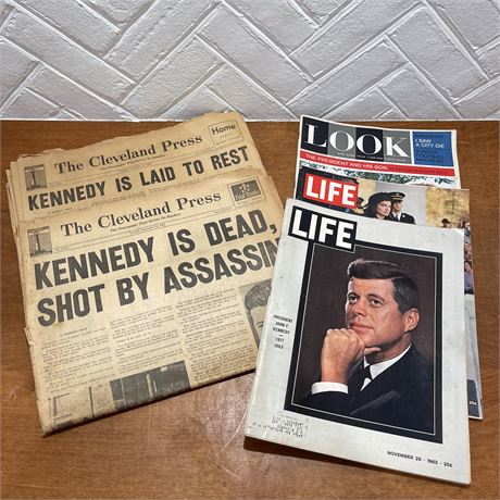 Vtg President John F. Kennedy Memorabilia