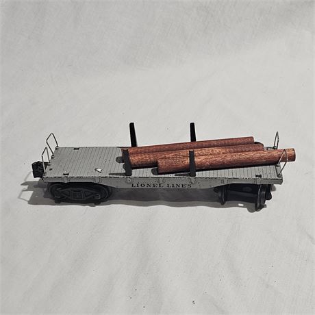 Lionel Lines 2411 flatcar with a log load.