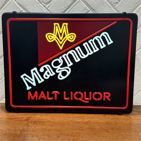 Magnum Malt Liquor Lighted Sign