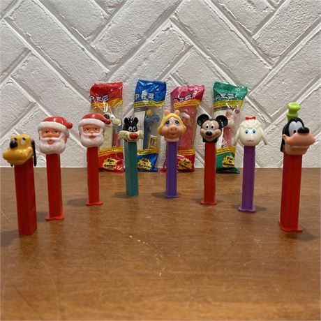 Collection of Vintage Pez Dispensers