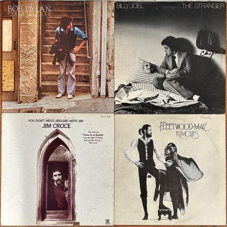 Billy Joel, Bob Dylan, Fleetwood Mac and Jim Croce Vinyl Records