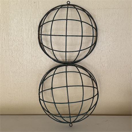 Wrought Iron Hanging Sphere Dome