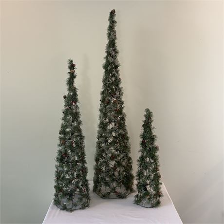 Tapered Christmas Tree Trio