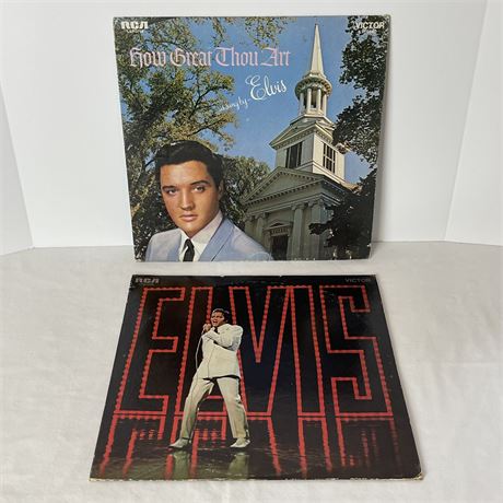 Elvis Vinyl Records - "How Great Thou Art" & NBC-TV Orig. Soundtrack Recording