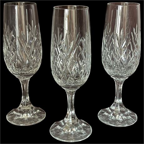 (3) Schott-Zwiesel Tiffany Crystal Champagne Flutes