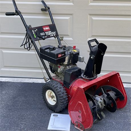 Toro 622 6HP 22" Gas-Powered Power Throw Snowthrower w/ Manual