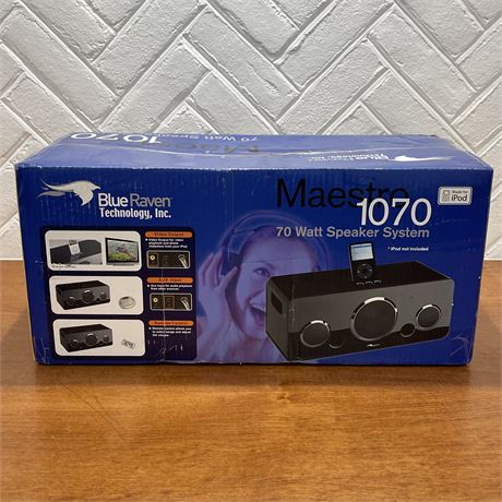 NIB Blue Raven Maestro 1070 70 Watt Speaker System