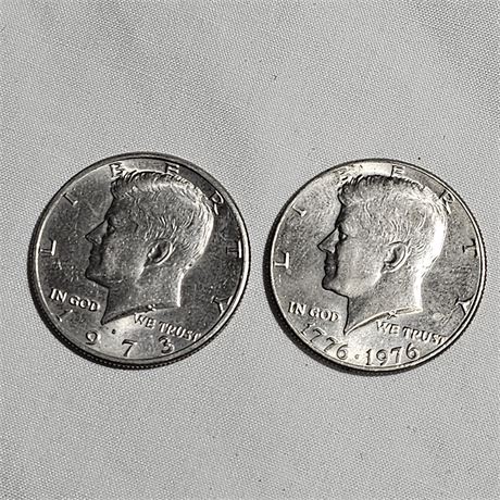 1973 Kennedy Half Dollar 1776-1976 Bicentennial Kennedy Half Dollar
