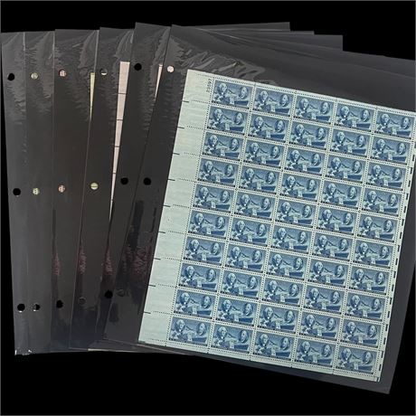 12 Full Sheets of Collectible Stamps