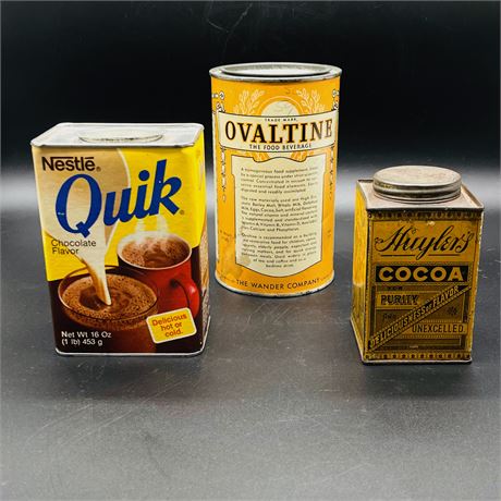 Antique and Vintage Drink Mix Containers
