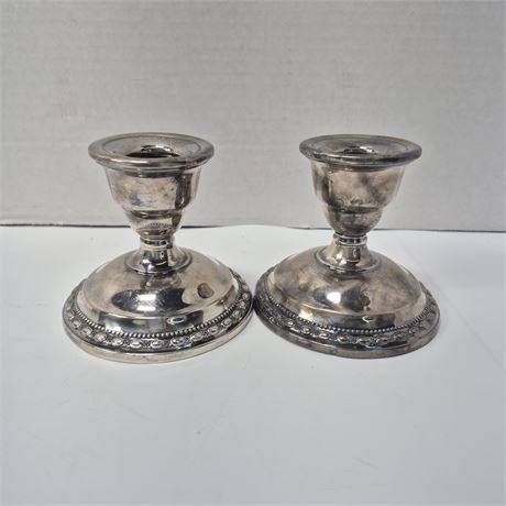 Vintage Sterling Candle Holders