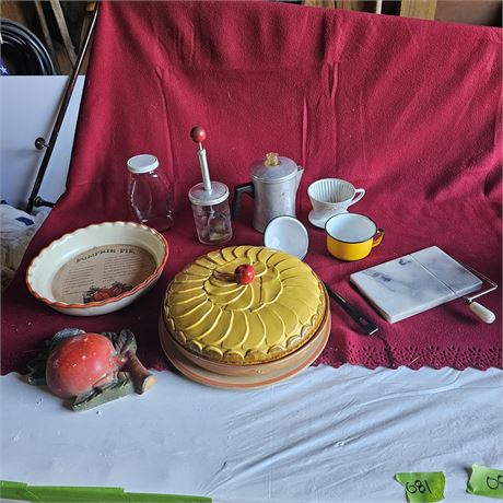 Vintage and  antique kitchenware and baking dishes,