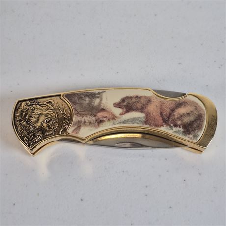 Grizzly Bear Franklin Mint Collectors Knife Series