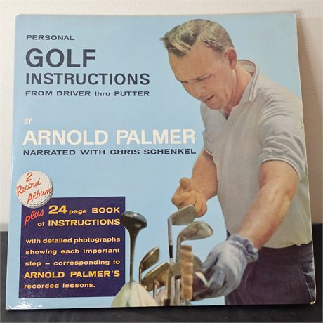 Arnold Palmer 2 Album & Book Golf Instructions from Driver Thru Putter