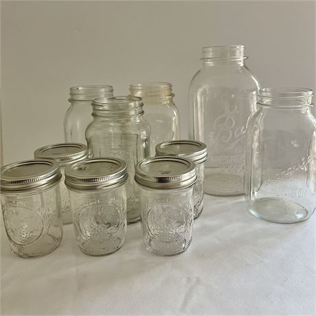 (10) Canning Mason Jars