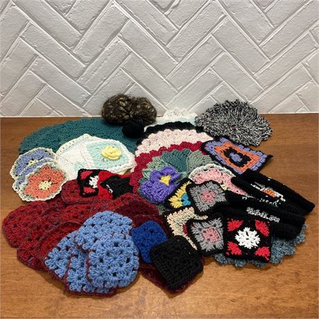 Collection of Crocheted Potholders / Hot Pads