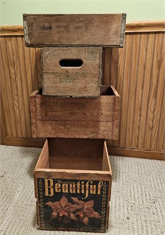 Vintage Wooden Crates