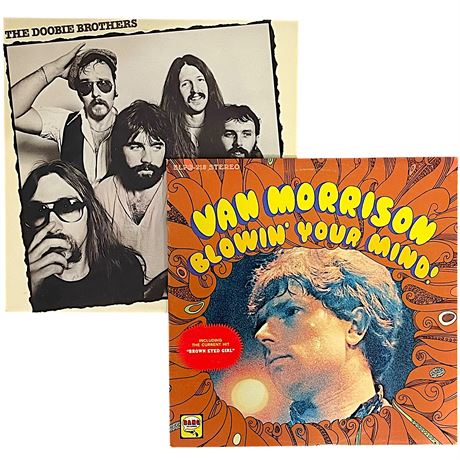 The Doobie Brothers "Minute by Minute" & Van Morrison "Blowin' Your Mind" Vinyls