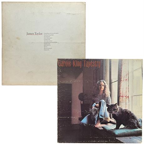 James Taylor's Greatest Hits & Carole King "Tapestry" Vinyl Records