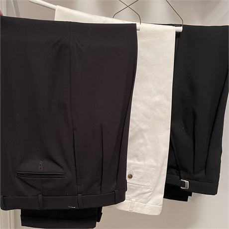 New Brooks Brothers Dress Slacks, Black Suit Pants & New First Nights Tux Pants