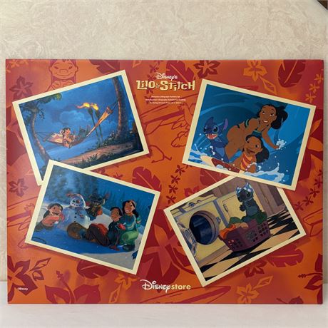 4 Disney's Lilo & Stitch Frameable Lithographs
