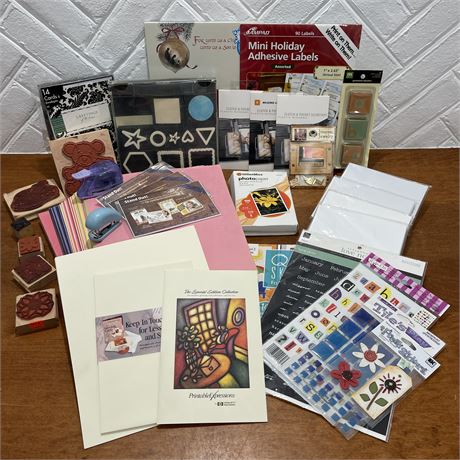 Crafting Lot for Scrapbooking, Stamping, Holidays, and More
