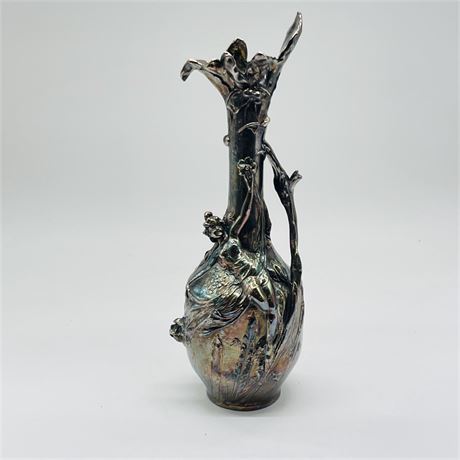 Decorative Art Deco Style Iridescent Fired Glaze Bud Vase