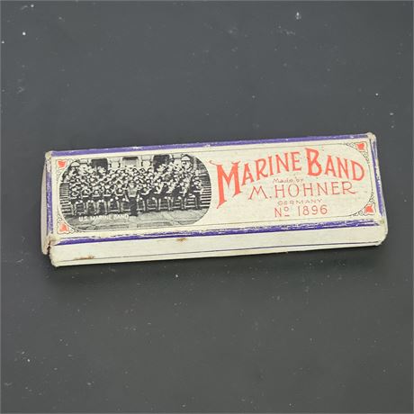 Hohner Marine Band Harmonica Key of C No. 1896 U.S. Marine Band Germany