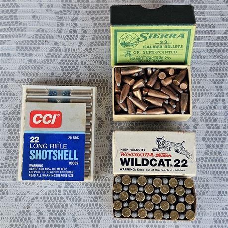 (3) Full Boxes of Assorted 22 cal. Ammo