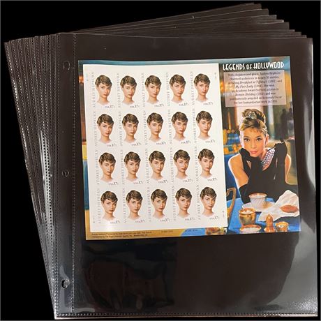 20 Full Sheets of Collectible Stamps