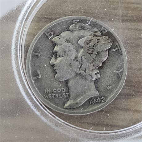 1942  Mercury Dime, Silver