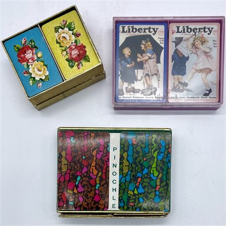 Vtg Card Deck Sets