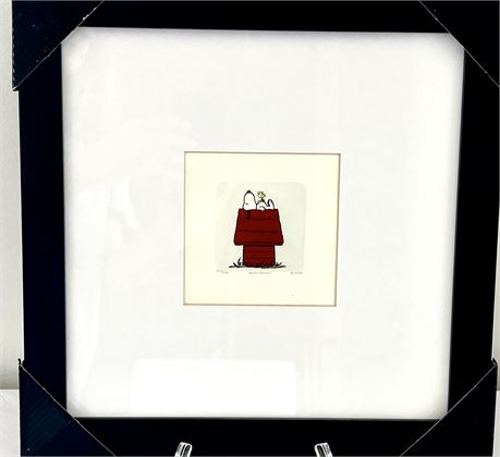 Sowa and Reiser Signed & Numbered Framed Snoopy Etching