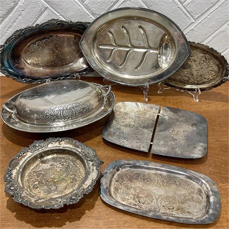 Silverplated Serving Trays and More