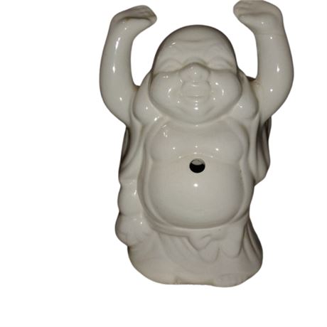 Benihana of Tokyo Happy Buddha Tiki Bar Mug Ceramic Hands Up White Vintage
