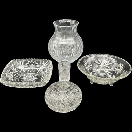 Cut Clear Glass Pieces